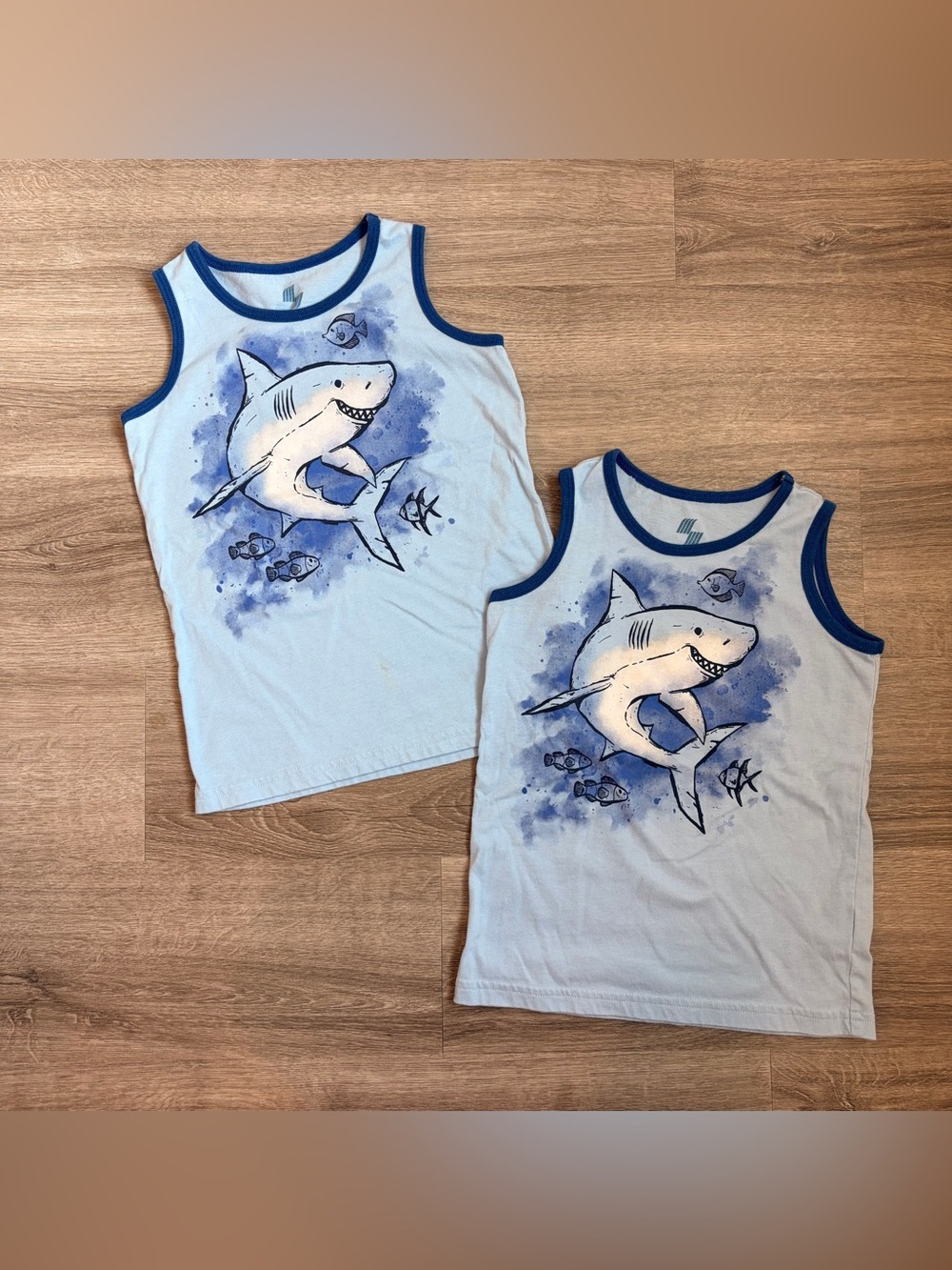 The Children's Place toddler boys shark print tank tops